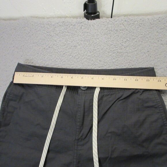 Vuori Womens Wide Leg Ripstop Pants size S Crop Drawstring Charcoal Gray VW416 - Picture 7 of 10